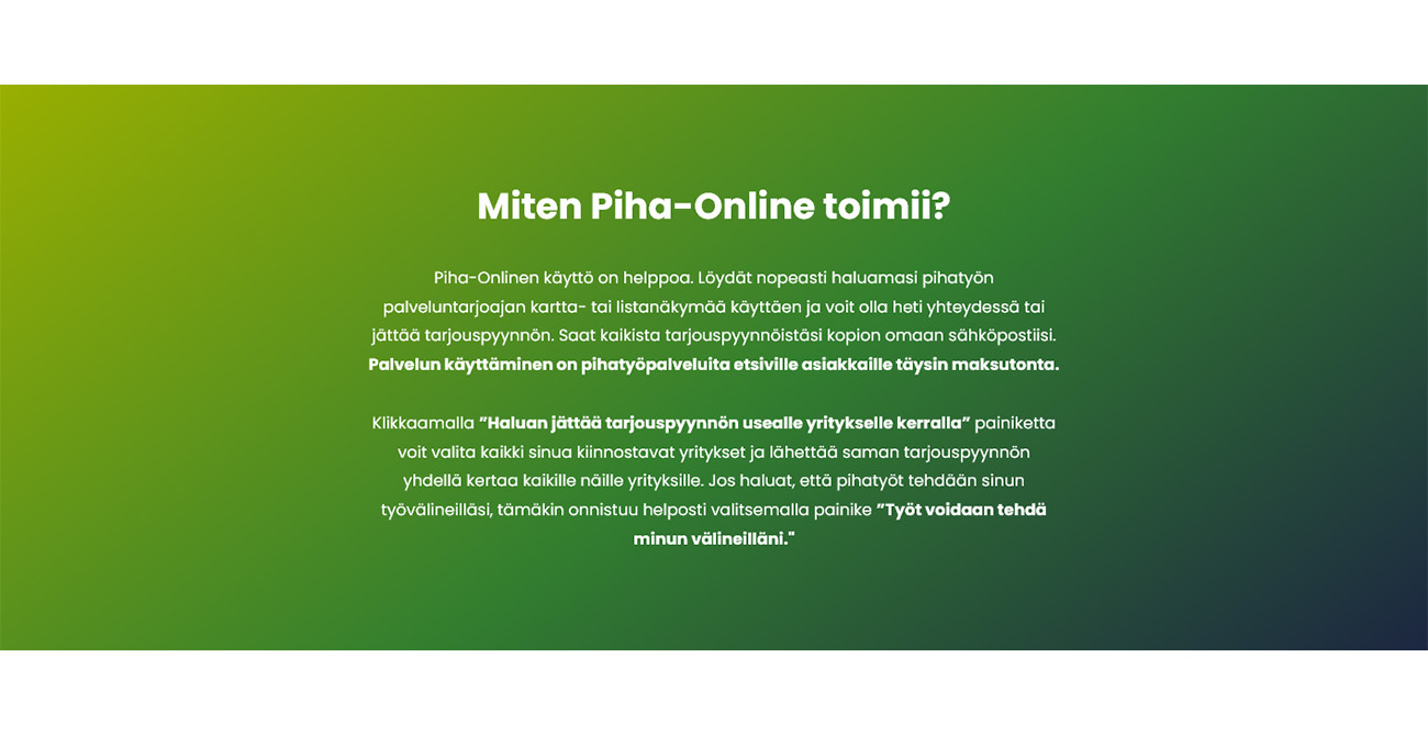 Kuvankaappaus Piha-Online sovelluksesta.