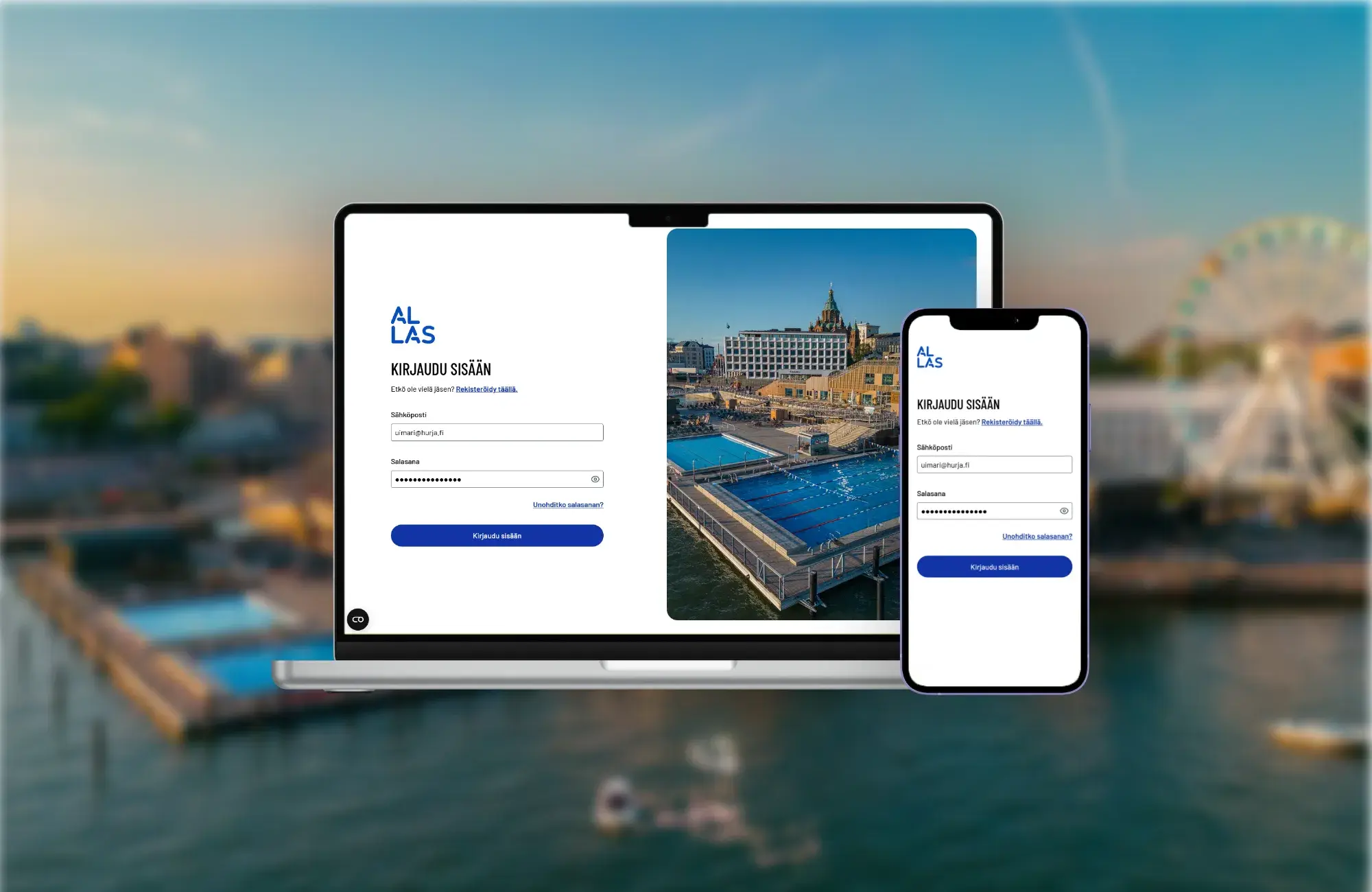 AllasPool Member mockup.