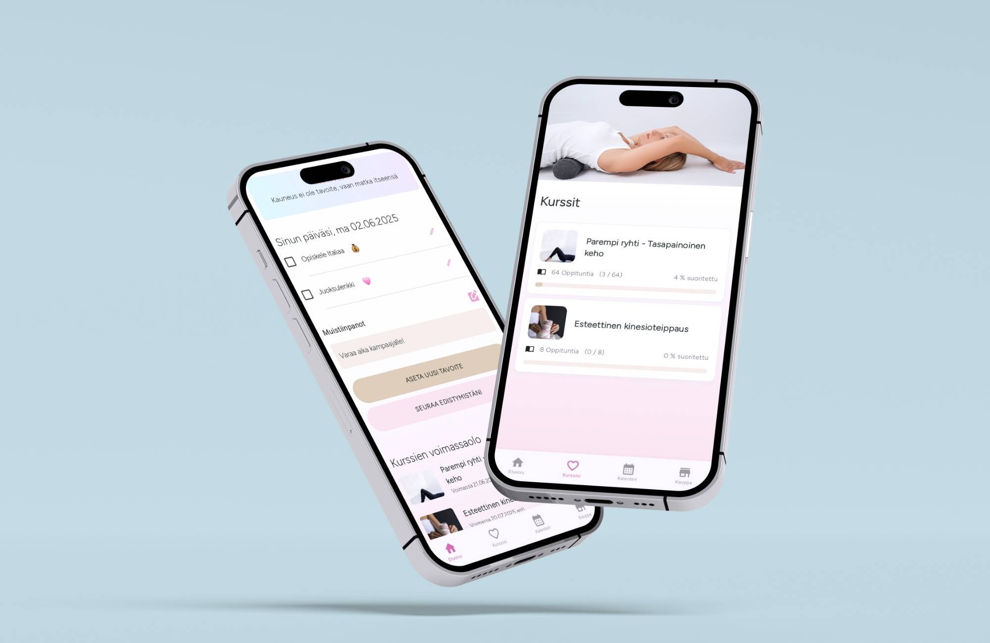 Hurja Solutions Faceimage-mobiisovellusken mockup.